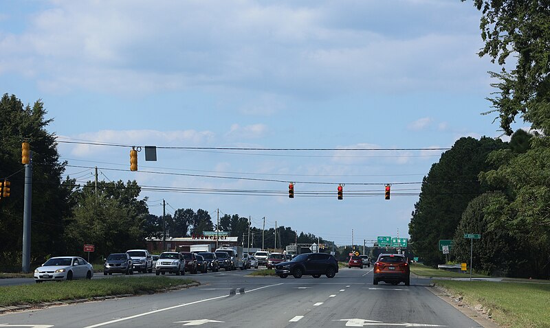 File:US 13 North-US 117 North-NC 581 North in Wayne County (September 2023) 06.jpg