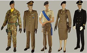 Various uniforms used within the Italian Army Uniformi esercito collage.jpg