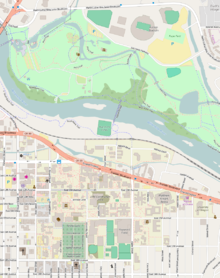 Map of the campus University of Oregon - OpenStreetMap.png