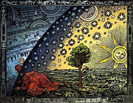 The Universe (a colored version of the Flammarion engraving) Universum.jpg