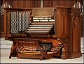 U.S. Naval Academy Chapel organ console, Annapolis, Maryland