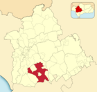Расположение муниципалитета Утрера на карте провинции