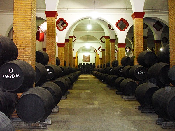 Sherry barrels aging