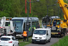 La partie arrière remise sur rails.