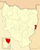 Ubicación del municipio en el mapa de la provincia