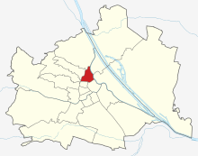 Location of Alsergrund in Vienna (clickable map)