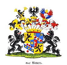 The Holy Roman Sievers family's coat of arms Von Sievers Graf.jpg