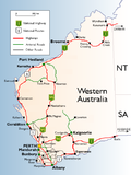 Thumbnail for List of road routes in Western Australia