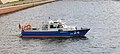 Boot WSP 24 Kormoran der Wasserschutzpolizei auf der Spree nahe dem Humboldthafen