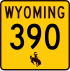 Wyoming Highway 390 znacznik