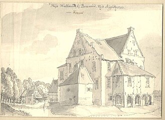 Havezathe 't Walfort . 13 August 1743. pen and black ink, gray wash on paper. 14.6 × 20.6 cm (5.7 × 8.1 in). Netherlands, Private collection institution QS:P195,Q768717 .