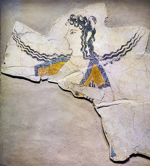 Minoan Fresco of the Ladies in Blue