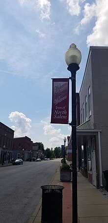 Sign welcoming visitors to North Salem Welcome to North Salem.jpg