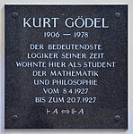 Kurt Gödel - Gedenktafel