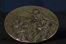 WoodRuff 1936 Olympics medal back.jpg