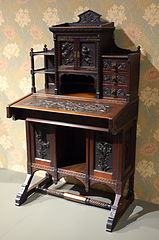 Writing desk, to be used while standing