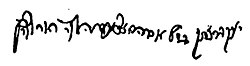 Firma autografa del Veggente