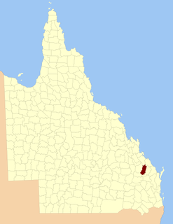 County of Yarrol Cadastral in Queensland, Australia