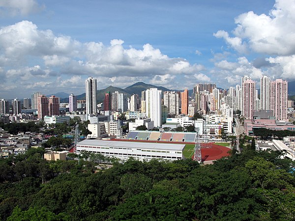 Skyline of Yuen Long Town