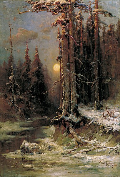 File:Yuly Klever - Winter Sunset.jpg