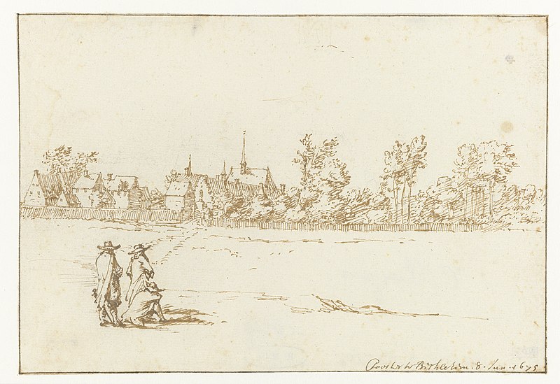 File:'Klooster Bethlehem, Constantijn Huygens (II), 1675 ' Rijksmuseum RP-T-1899-A-4269.jpg