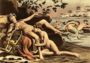 阿夫里爾所繪的一幅畫作，当中描绘画家想象莎孚舔陰之情節