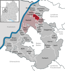 Kaart van Ötigheim