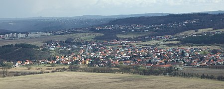 Černošice, pohled na Lipence