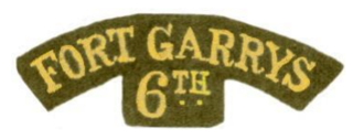 <span class="mw-page-title-main">6th Battalion (Fort Garrys), CEF</span> Military unit