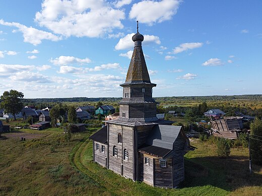 173. Церковь Петра и Павла, Погост (Емецкая с/а), Холмогорский район Автор — Александр Антонов гугл-картовский