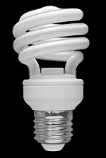 A compact fluorescent lamp 02 Spiral CFL Bulb 2010-03-08 (black back).jpg