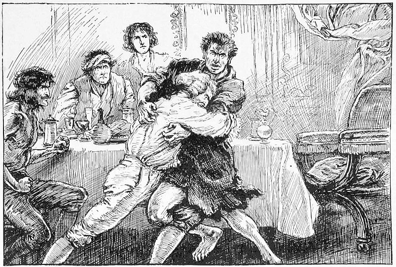 File:07 The two hurtled up and down-Illustration by Paul Hardy for Rogues of the Fiery Cross by Samuel Walkey-Courtesy of British Library.jpg