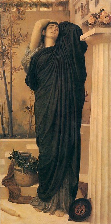 Electra at the Tomb of Agamemnon, Frederic Leighton c. 1869