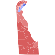 2006 United States House election in Delaware results map by state house district.svg