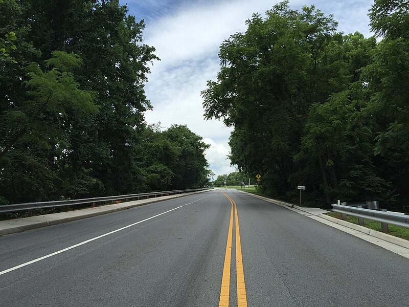 File:2017-06-25 12 37 38 View west along Virginia State Route 368 (Harvard Street) at U.S. Route 29 Business (Wards Road) on the campus of the Central Virginia Community College in Lynchburg, Virginia.jpg