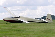 A Schleicher ASK-13 showing the glider trigraph EBZ issued by the British Gliding Association ASK13-EBZ.jpg