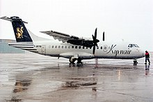 ATR 42 F-GKYN à Stuttgart en février 1999