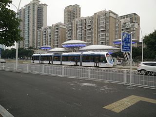 <span class="mw-page-title-main">Trams in Zhuhai</span> Light rail rapid transit system in Zhuhai, China