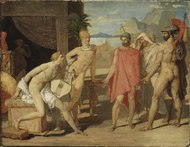 Achilles ontvangt in zijn tent de gezanten van Agamemnon (Jean-Auguste-Dominique Ingres) - Nationalmuseum - 19221.tif