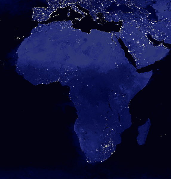 File:Africa at night (Cropped From Entire Earth Image).jpg
