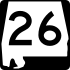 Маркер State Route 26 