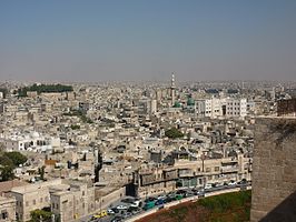 Aleppo gezien vanuit de citadel