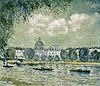 Alfred Sisley - Institut de France ve Pont des Arts ile Seine Boyunca Manzara - 1979.1030 - Art Institute of Chicago.jpg