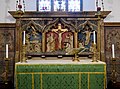 Nineteenth-century reredos on the altar of All Saints' Church in Foots Cray. [925]