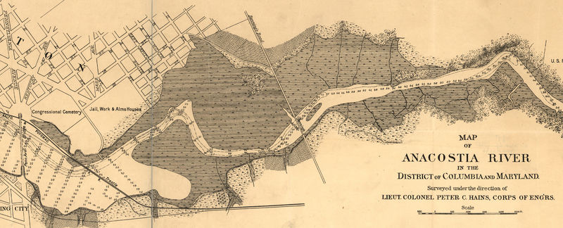 File:Anacostia River Valley - US Army Corps of Engineers - middle portion only - 1891.jpg