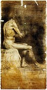 Anton Ažbe 1886 Sitting male nude in profile 1.jpg