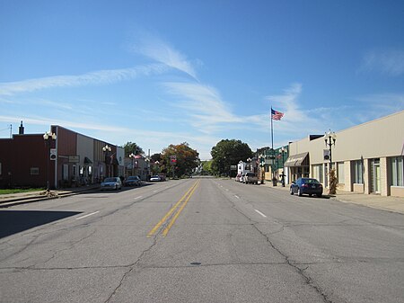 Iowa 57 in Aplington Aplington, Iowa street 2009.jpg