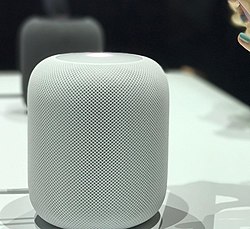 Apple HomePod at WWDC 2017 in white.jpg