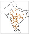 Areale di Boswellia serrata in India