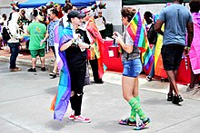 Attendees at the Augusta Pride Festival in 2019 Augusta Pride Festival Goers.jpg